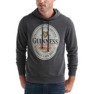 NWOT Guinness Hoodie Sweatshirt Gray M